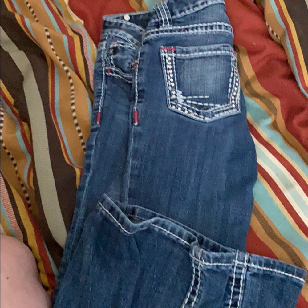 Girls Rock and roll cowgirl jeans